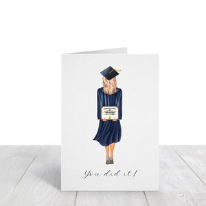 Carte de remise de diplôme personnalisée, Carte de remise de diplôme personnalisée, Cadeau de remise de diplôme, Carte de fin d'études 2025, Carte de remise de diplôme, TÉLÉCHARGEMENT NUMÉRIQUE, Carte imprimable
