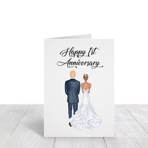 Biglietto personalizzato per il primo anniversario, biglietto personalizzato per il primo anniversario, biglietto di anniversario personalizzato, regalo per il primo anniversario, DOWNLOAD DIGITALE, stampa