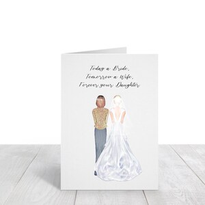 Mutter der Braut-Karte, individuelle Mutter der Braut-Karte, personalisierte Karte für Mama am Hochzeitstag, Mama für Braut, DIGITAL, PRINTABLE