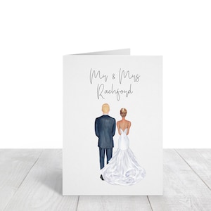 Wedding Card, Custom Wedding Card, Personalized Wedding Card, Card for Bride & Groom, Printable Card, Digital, Wedding Gift, Gift for Bride