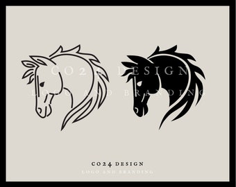 Download Horse Head Profile Etsy PSD Mockup Templates