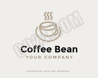 Personalized Coffee Shop Logo: Minimalist Cafe Branding (eps, svg, jpeg, pdf, png)