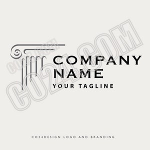 Logo della colonna greca, logo dell'avvocato, logo dello studio legale, logo del notaio, logo della compagnia assicurativa, logo della colonna romana (file eps, svg, jpeg, pdf, png)