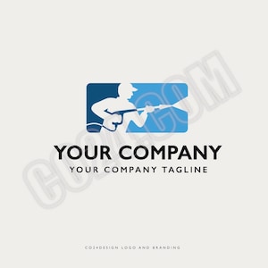 Hochdruckreiniger-Logo, Power Washer-Logo, Premium Reinigung-Logo, Hochdruckreiniger-Logo (eps, jpeg, svg, pdf und png Dateien)