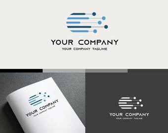 Logotipo de datos tecnológicos: Diseño moderno para empresas tecnológicas (archivos eps, svg, jpeg, pdf, png)