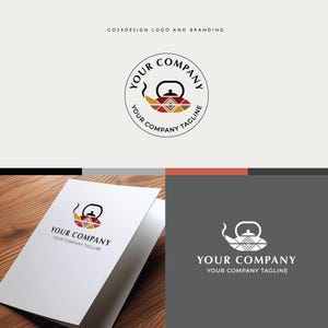Asiatische Teekanne Logo: Vorgefertigtes Tea Shop Design (eps, svg, jpeg, pdf, png Dateien)