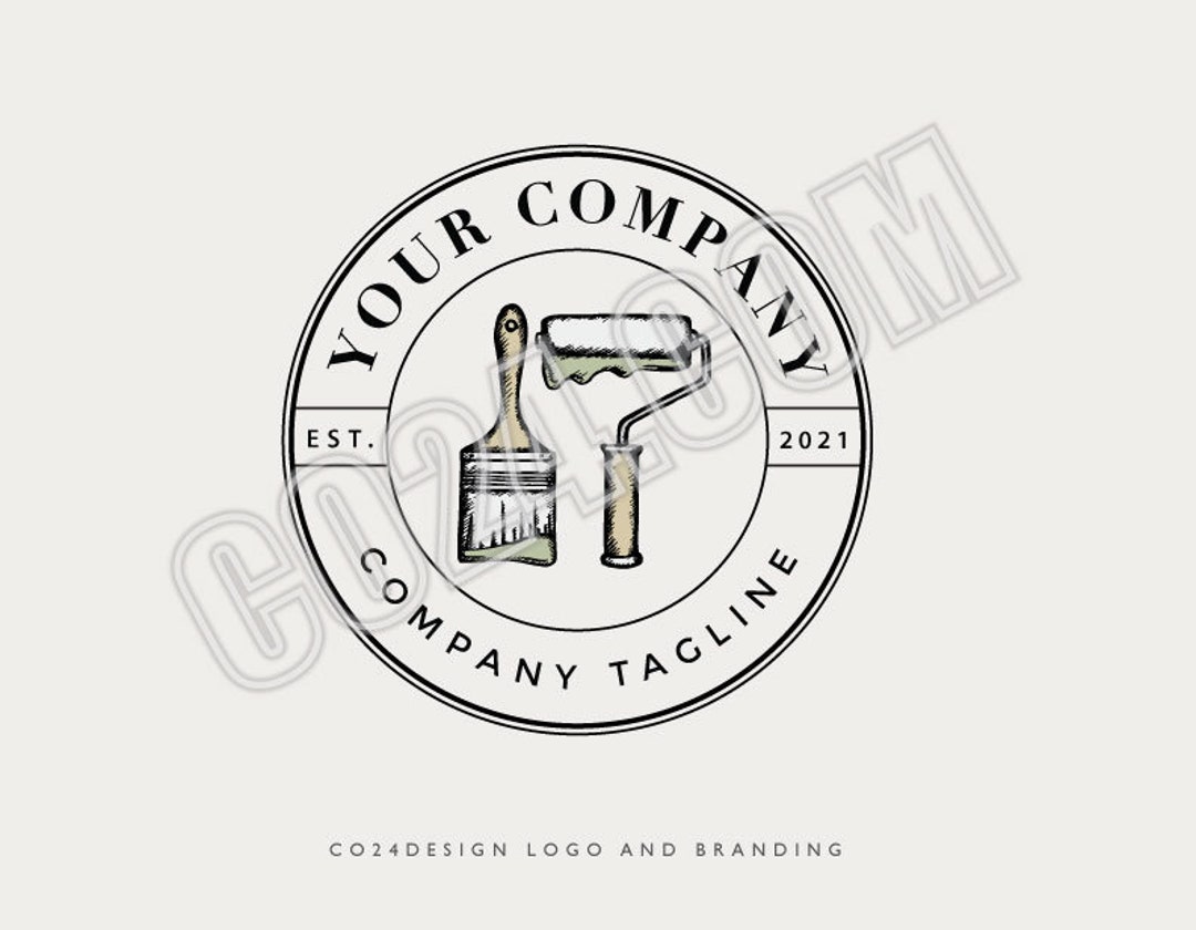 Painting And Decorating Premade Logo Vintage Style Paint Brush And how-to-become-a-painter-decorator-careers-worldskills-uk