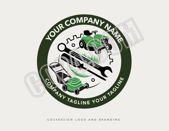Lawn Equipment Repair Logo Mower Repair Service logo Garden Maintenance Logo Handyman Logo Tools Logo eps svg jpeg pdf png files