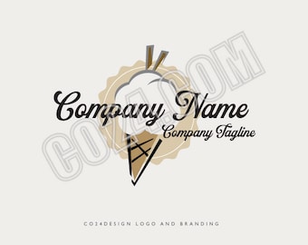 Vintage Icecream Cone Logo