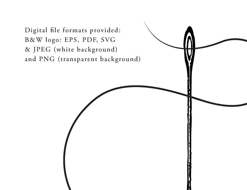 Nadel Logo, Nählogo, Nadel und Faden Vorgefertigtes Logo, Schneider Logo,  Schneider Logo, Minimalistisches Logo eps, svg, jpeg, pdf, png Dateien -  .de