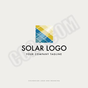 Solar Energy Logo, Solar Power Logo, Solar Panels Logo, Green Energy Logo, Solar Tech Business Logo (eps, svg, jpeg, pdf, png files)