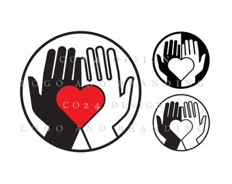 BLM, Heart in Hands bundle, Together icon, Unity and Support icon, Equality and Love icon (eps, svg, jpeg, pdf, png files)