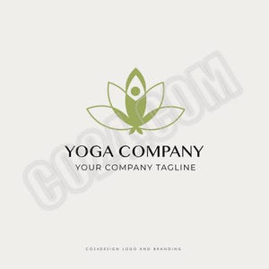 Yoga Logo, Wellness Logo, Well-being Logo, Mindful Logo, Healthy Living Logo, Holistic Logo, Lotus Logo (eps, svg, jpeg, pdf, png files)