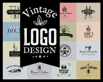 Vintage Logo design, Vintage Style Logo and Branding, Professional Logo Design, Personalized Logo, Business Logo, Graphic Designer