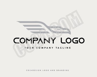Eagle Logo Design, Eagle Profile Logo, Bird of Prey Logo, Pre Made Logo, Bird Logo, Modern Eagle Logo (eps, svg, jpeg, pdf, png files)