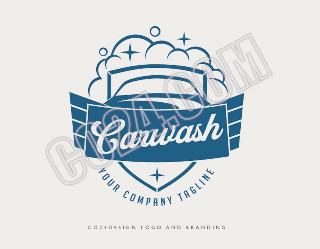 Auto Cleaning Logo, Car Wash Logo, Auto Cleaning Centre, Vehicle