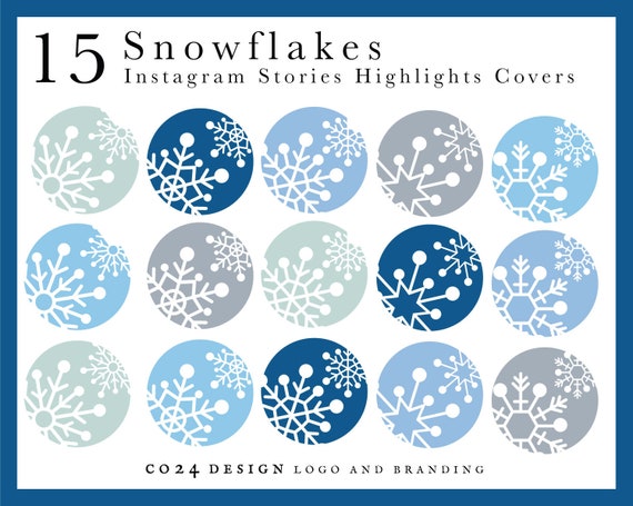 15 copos de nieve festivos portada festiva de nieve de - Etsy México