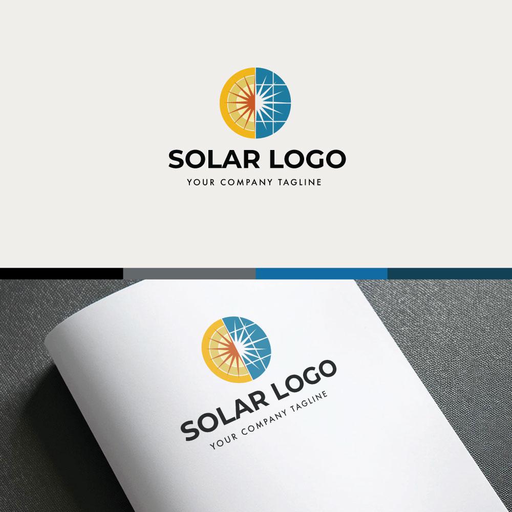 Custom Solar Energy Logo Design: Green Tech Business Branding (eps, Svg ...
