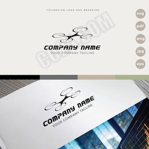 Drone Logo, Professional Drone Operator Logo, Drone Hire Logo, Drone Video Services, Drone Repair Logo (eps, svg, jpeg, pdf, png files)