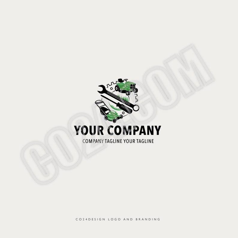 Lawn Equipment Repair Logo: Garden Services Logo (eps, svg, jpeg, pdf, png) image 4