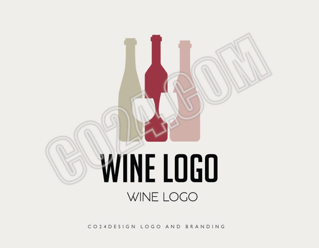 Wine Logo, Winery Logo, Wine Store Logo, Wine Bar Logo, Bottles Logo