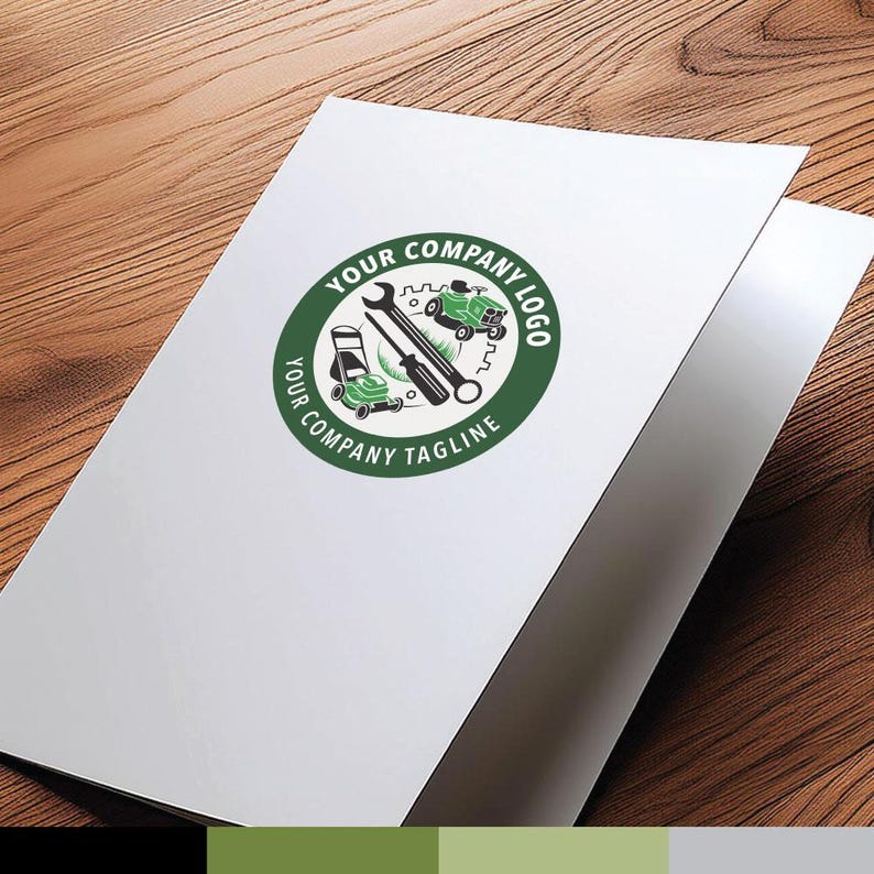 Lawn Equipment Repair Logo: Garden Services Logo (eps, svg, jpeg, pdf, png) image 3