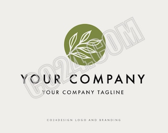 Leaves Premade Logo Design, Leaf Logo, Eco Garden Logo, Leafy Logo, Natural Products Logo, Beauty Logo (eps, svg, jpeg, pdf, png files)