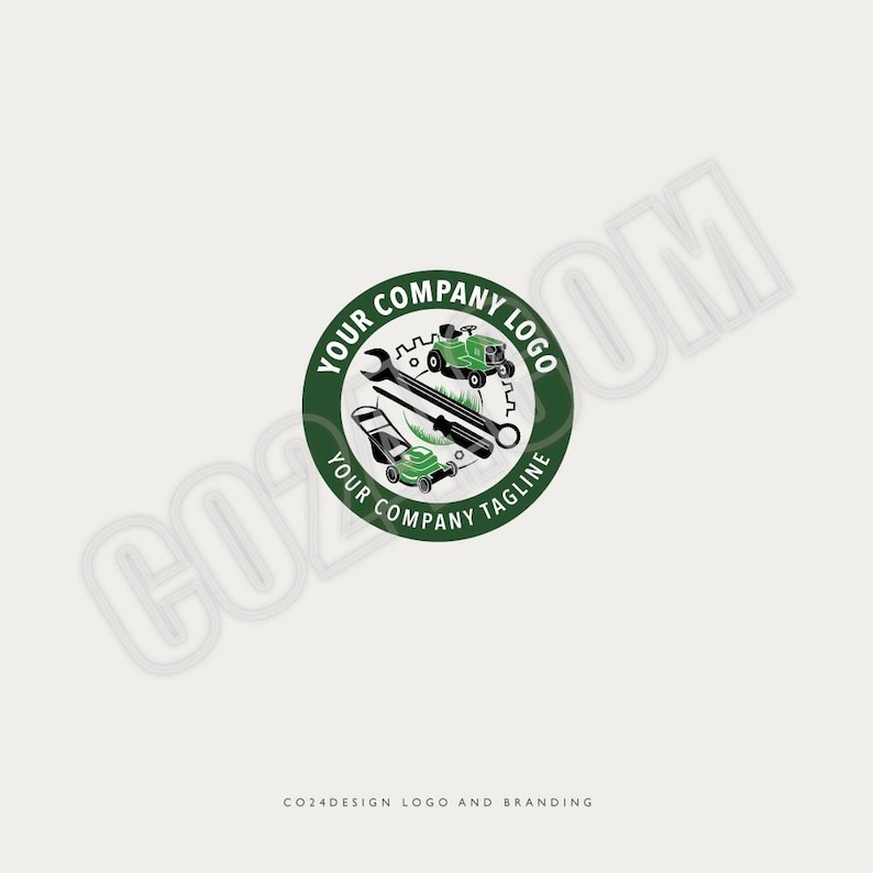 Lawn Equipment Repair Logo: Garden Services Logo (eps, svg, jpeg, pdf, png) image 2