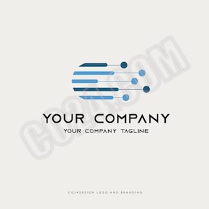 Technology Logo, Data Logo, Modern Tech Logo, Communication Logo, Data Globe Logo, Modern Business Logo (eps, svg, jpeg, pdf, png files)