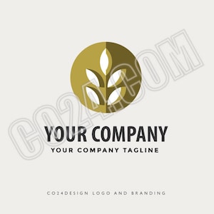 Logo moderno del grano, logo agricolo, logo per la coltivazione di cereali, logo predefinito per la fattoria, logo minimalista del grano (file eps, svg, jpeg, pdf, png)