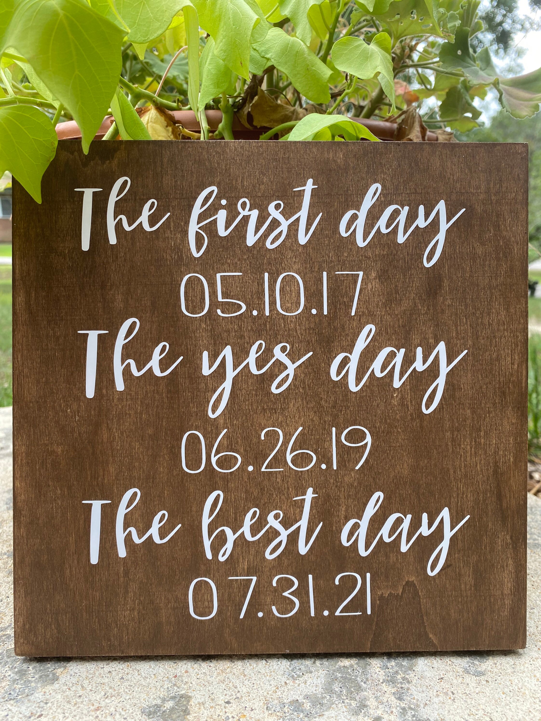 Wedding Anniversary Sign | Etsy