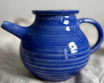 Porcelain Teapot in Cobalt Blue