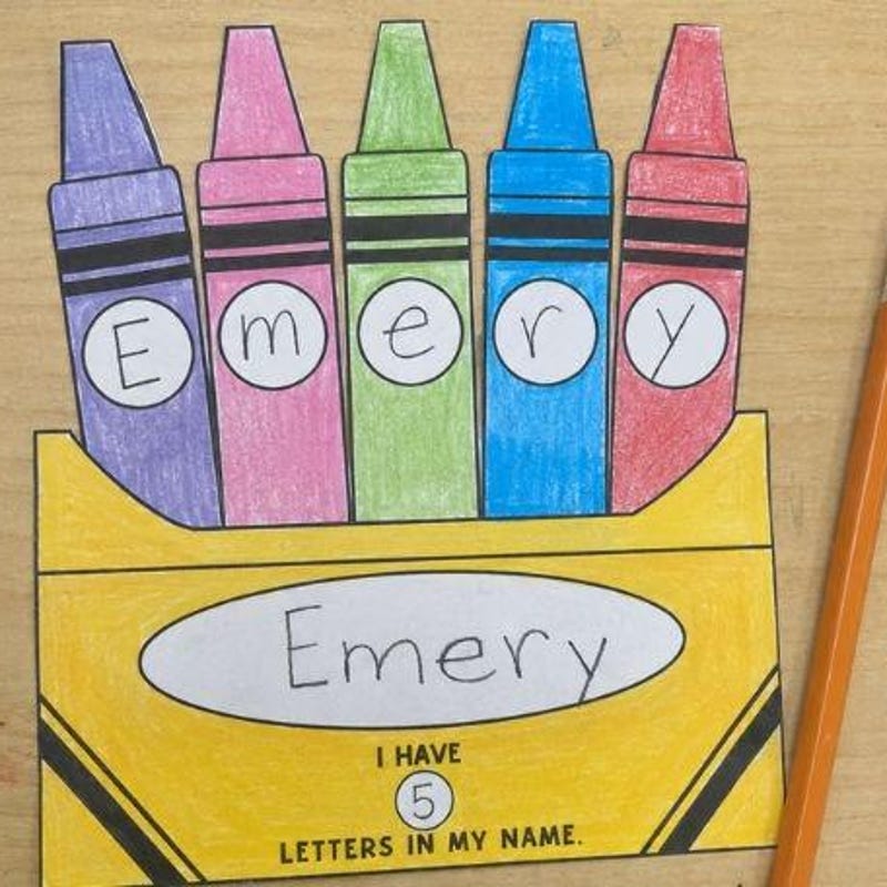 First Grade With Crayons - Etsy