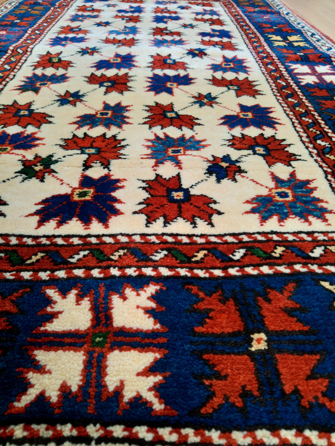 Turkish Very Rare Brand New Handmade Wool Carpet 3.3 X 5.7 Ft Canakkale