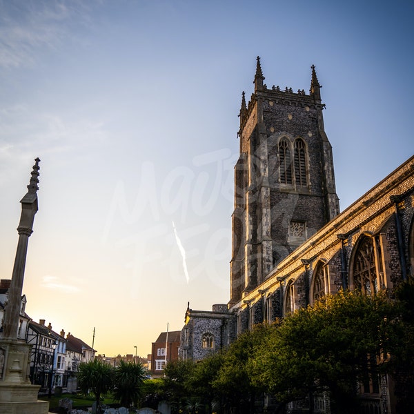 Cromer Church Sunset - Digital Download Wall Art & Decor