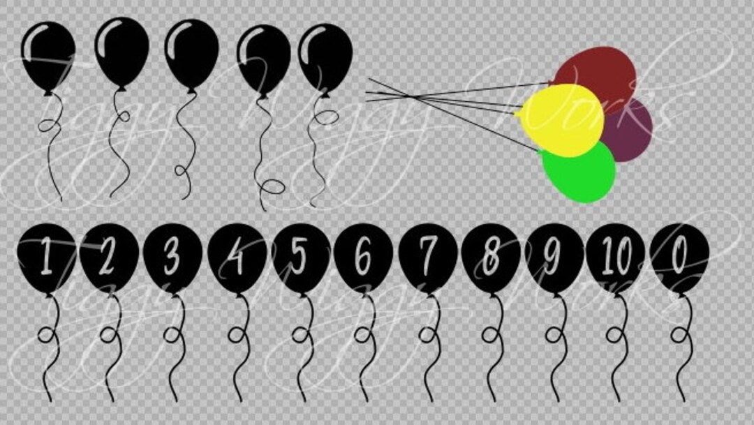 Shape File Balloons This item is unavailable - Etsy