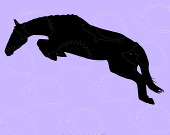 Horse outline Jumping PNG, SVG, digital file, clipart, cutting machine horse riding pony equestrian vector art