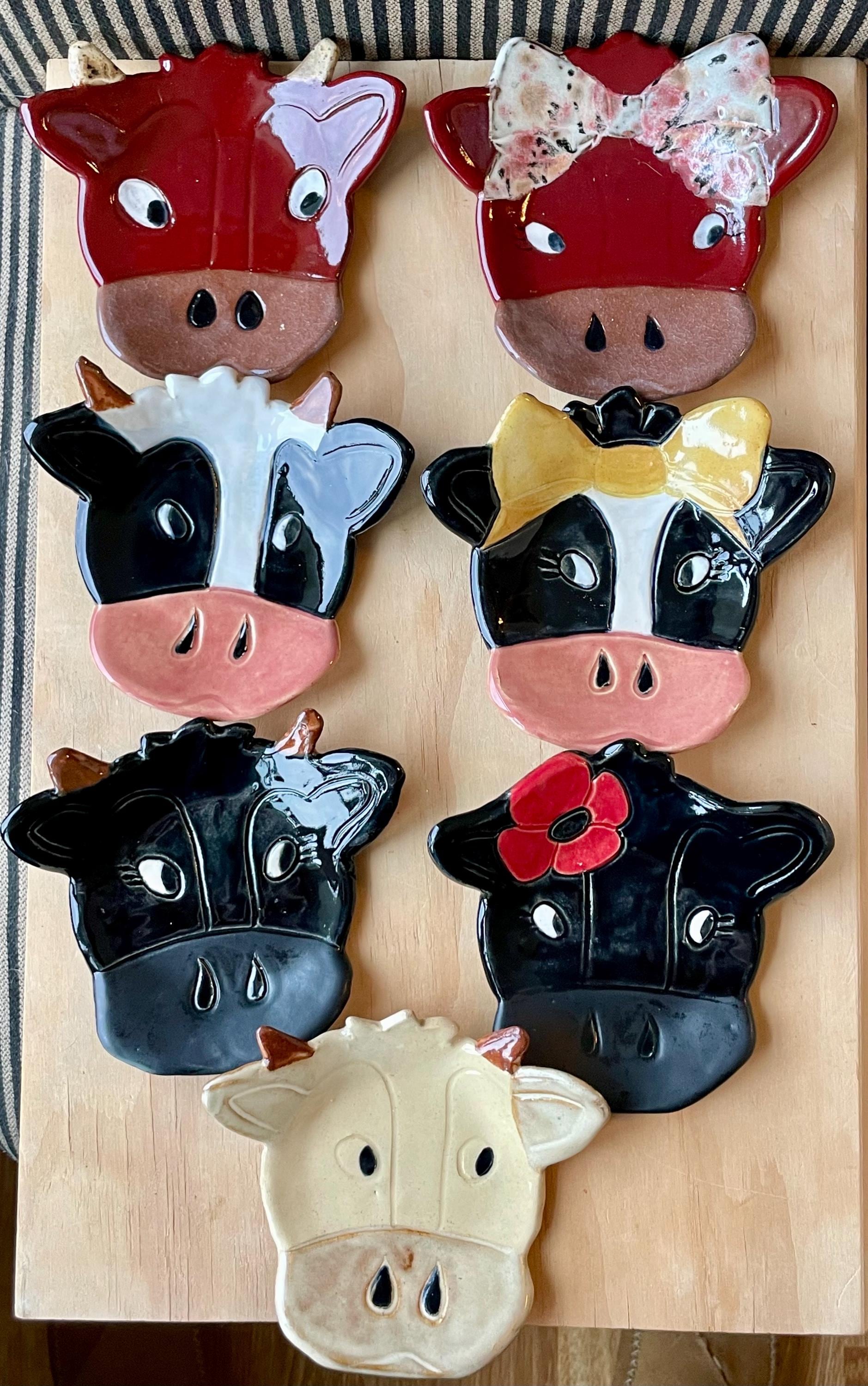 Rinder - Bulle oder Kuh (wählen Sie Ihre Rasse) Löffelablage aus Grammy's Divine Designs Country Farm inspirierte Kollektion