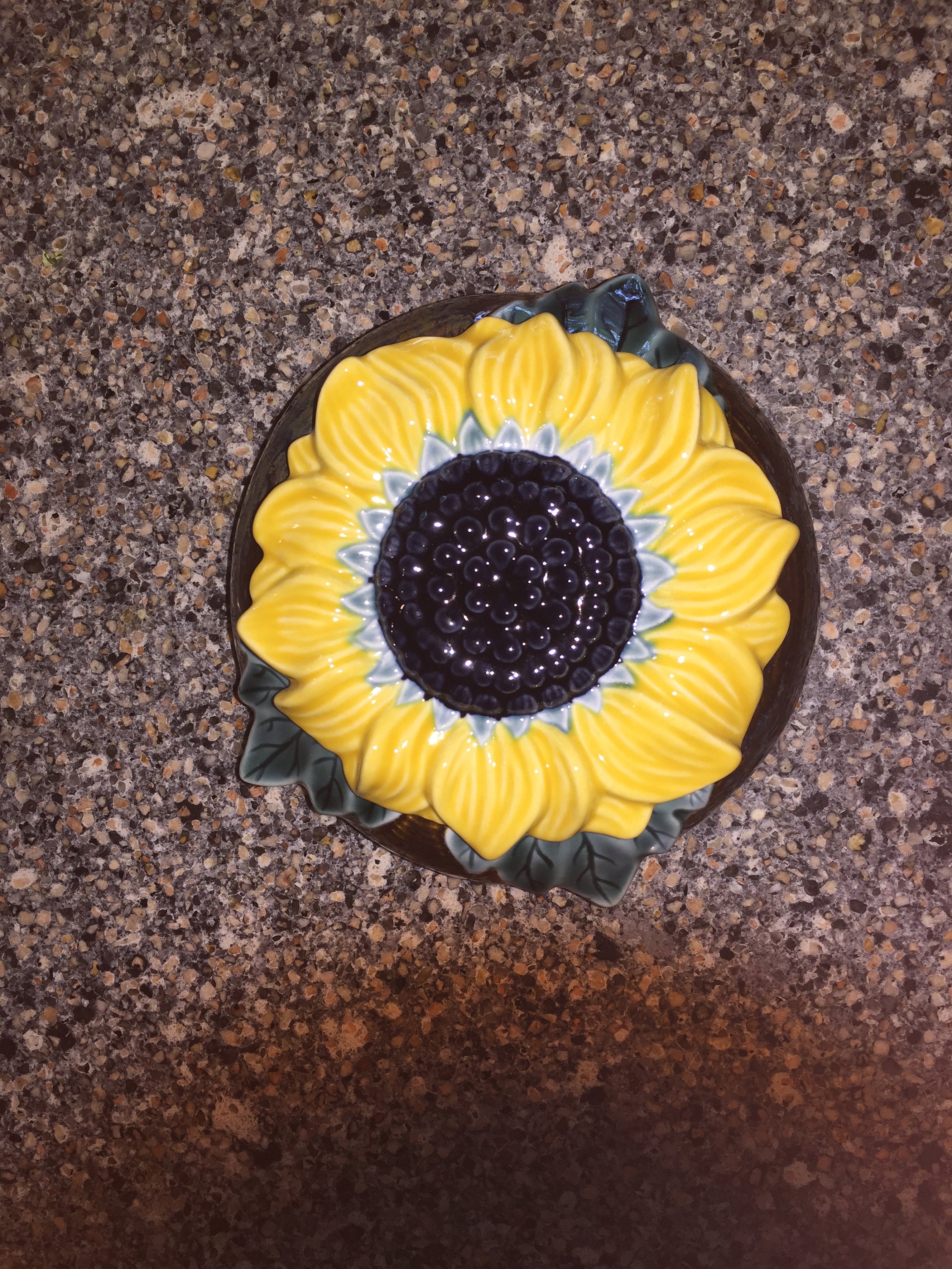 Elegante caja de recuerdos de girasol de porcelana cerámica | Etsy