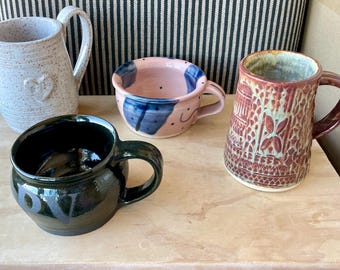 Wunderschöne einzigartige Keramik Kaffee / Tee Tassen von Grammy's Divine Design Studio