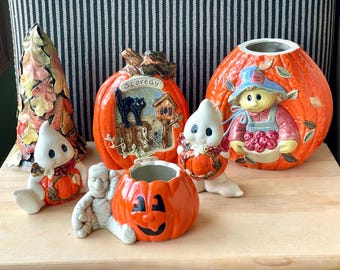 Handgjord Halloween- och höstkeramik – Unika keramiska dekorationer.