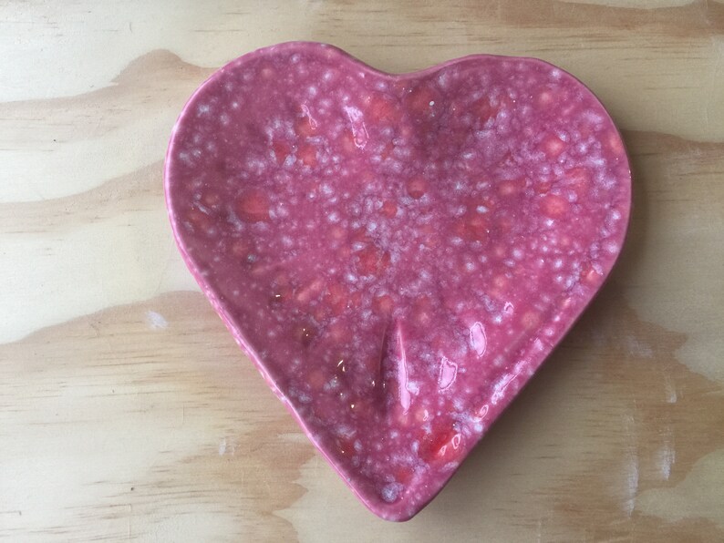 Adorable Ceramic Pottery Heart Plates from Grammy/'s Divine Designs Series