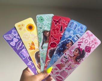 Colorful Black Women Bookmarks, Gifts for Readers