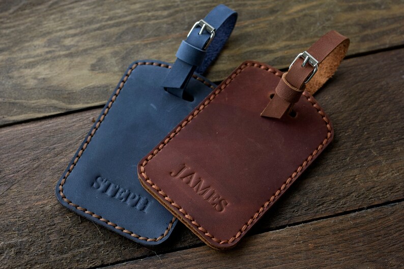 Embossed Leather Personalized Leather Initials Embossed Etsy