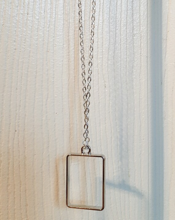 The 1975 rectangle best sale necklace