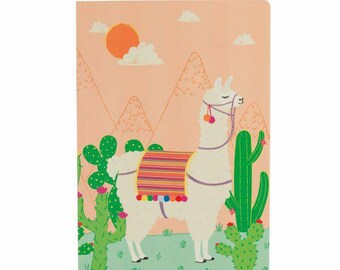 A5 Llama Notebook Unique Stationery Gift Unisex School Work Doodle Pad Writing Book Drawing Writer Artist Author Quirky Unique Art Note