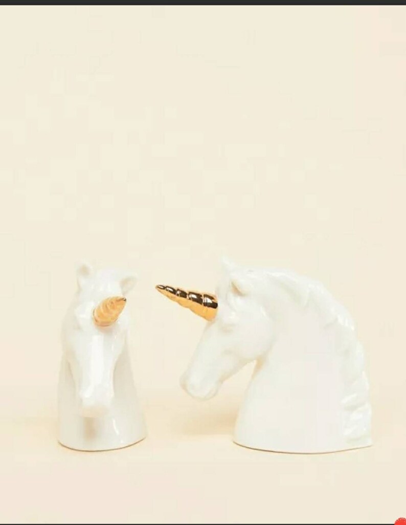Salt and Pepper Unicorn Shaker Set Unique Christmas Gift Home Etsy UK