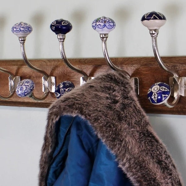 Painted Wood Knobs Etsy UK