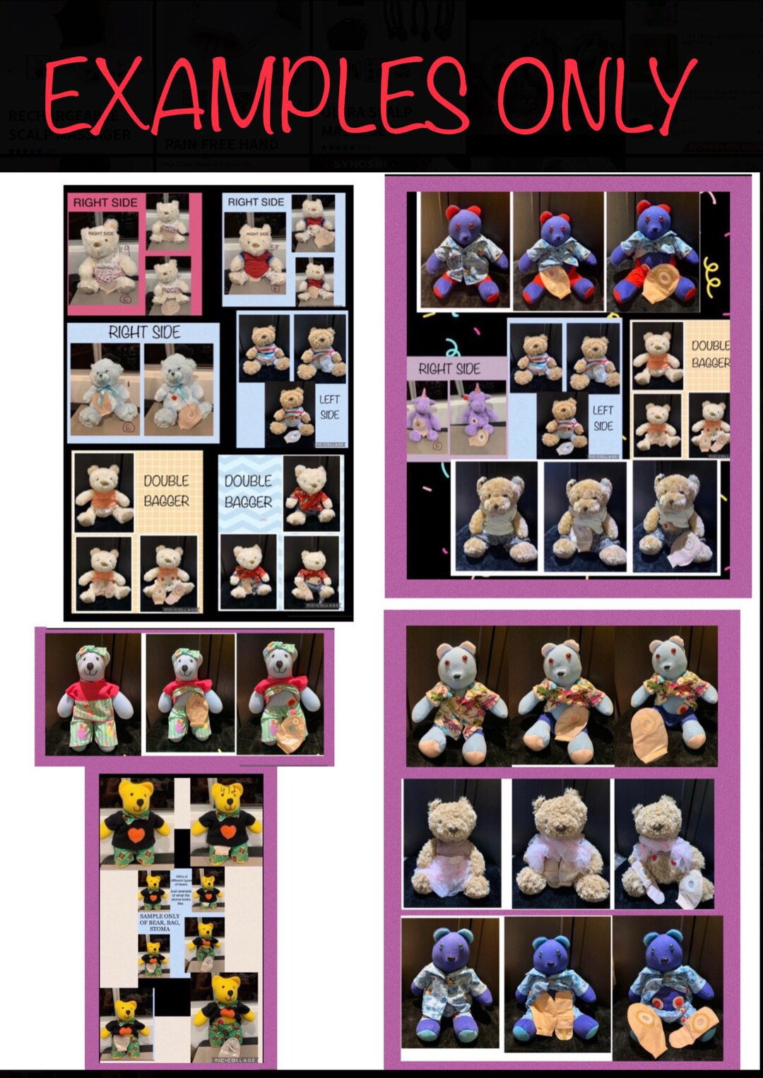 Ostomy Support Bears. Ostomy Stoma Colostomy Urostomy Etsy