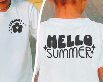 Hallo Sommer SVG PNG, Sommer Vibes svg, süße Sommer svg-Dateien für Cricut, Retro Zitat svg, Kinder Kleinkinder svg, trendy SVG, Tshirt svg